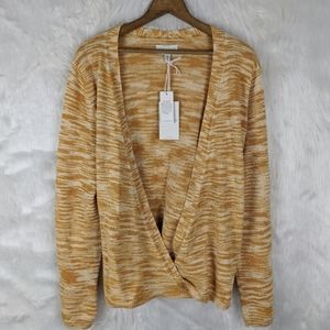 Lucky Brand- yellow cardigan